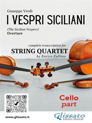 cover image of Cello part of "I Vespri Siciliani" for String Quartet